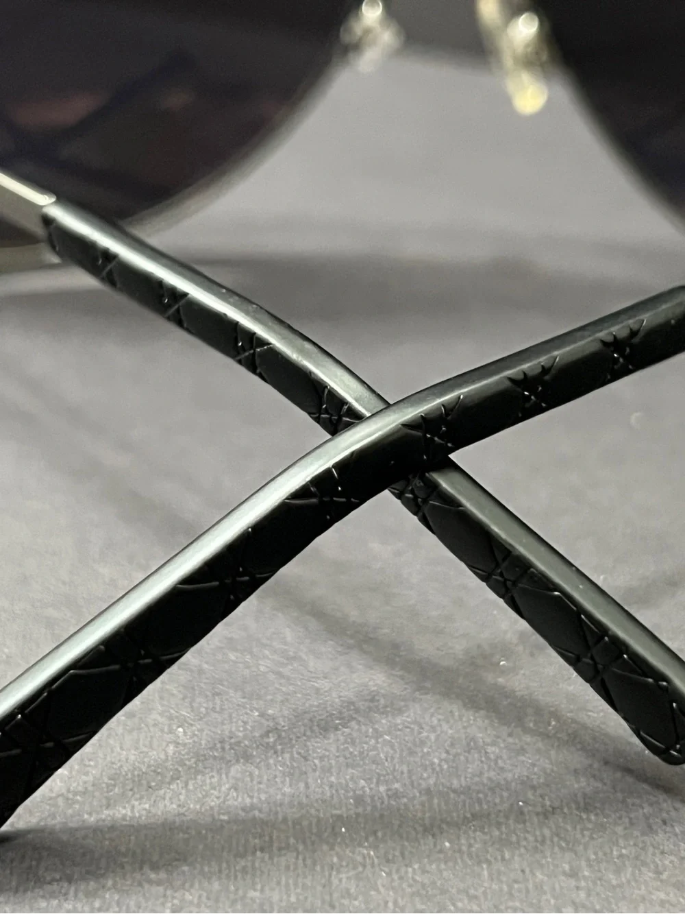Dior Black Aviator Sunglasses with Dark Lenses